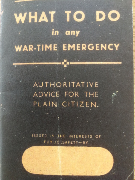 World War 2 WW2 what to do in any war-time emergency